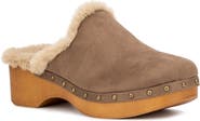 NEW YORK AND COMPANY Wynna Studded Faux Fur Lined Clog