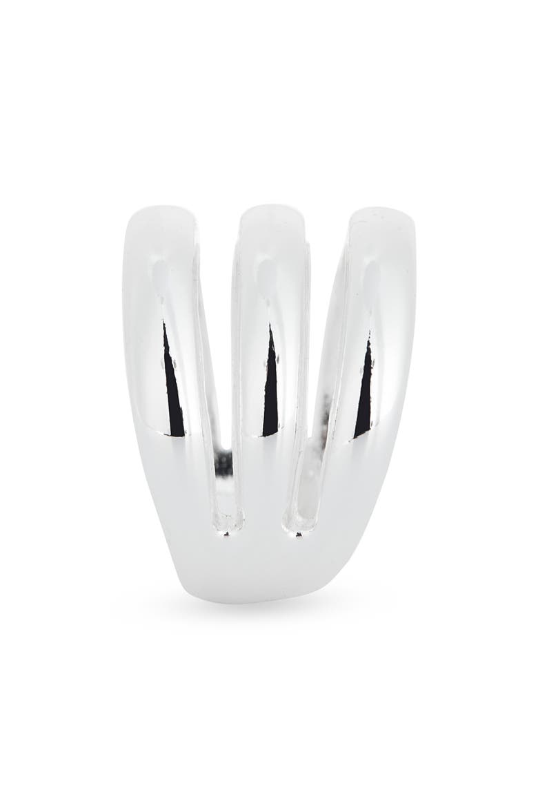 Triple Band Ring, Alternate, color, SILVER