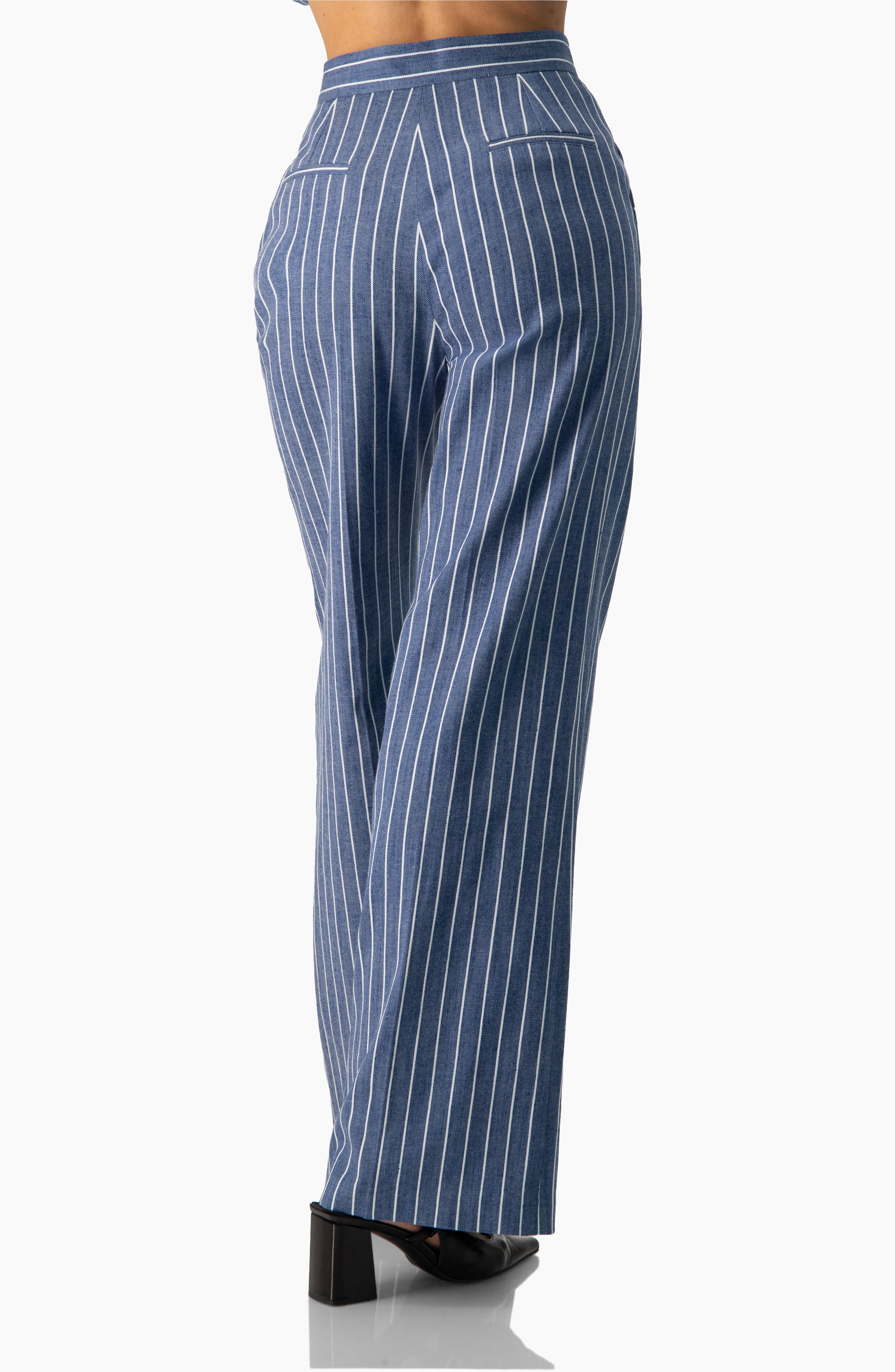 Striped Wide-Leg Pants - image 2