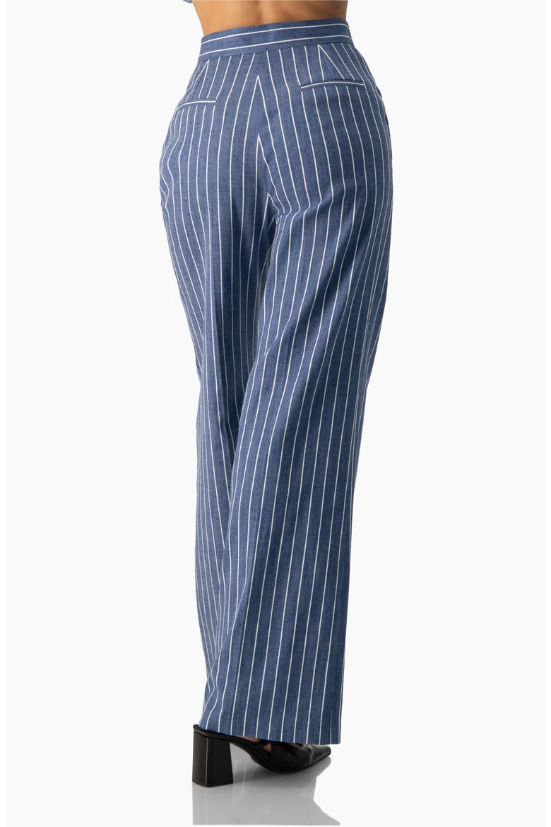 Striped Wide-Leg Pants, Alternate, color, Blue