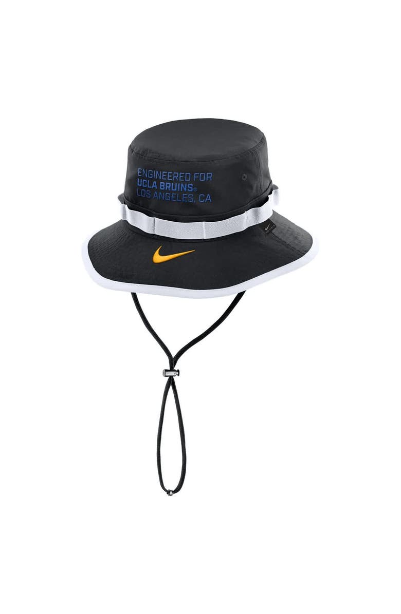 Nike Men's Nike Black UCLA Bruins 2025 Sideline Apex Boonie Bucket Hat, Alternate, color, Black