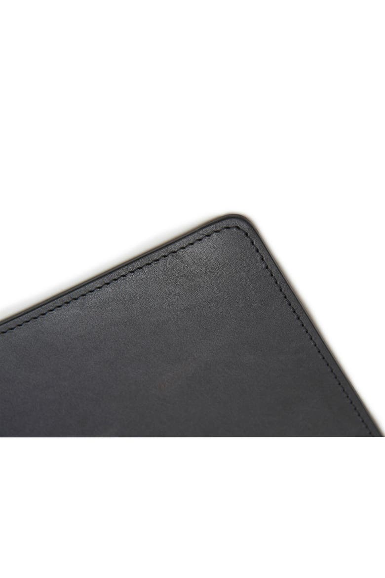 Nash Leather Placemat, Alternate, color, Black - Set of 8