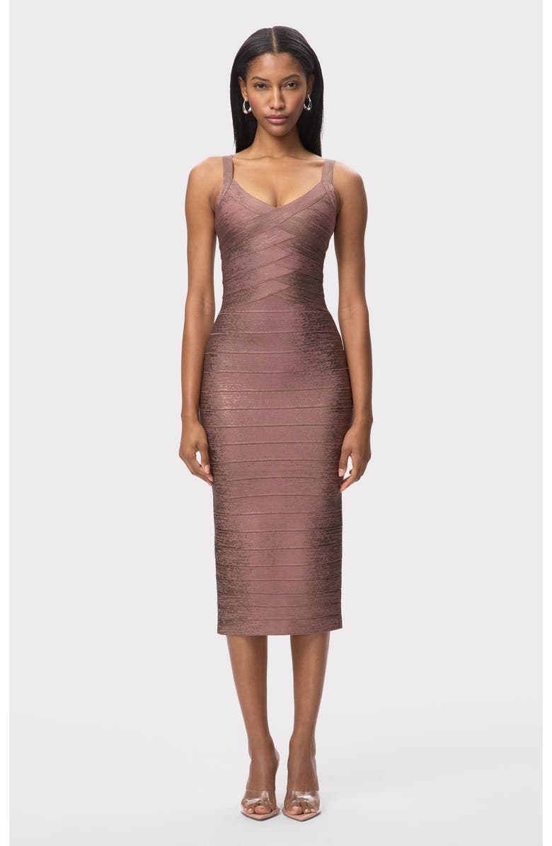 Herve Leger The Indie Dress, Alternate, color, Biscotti
