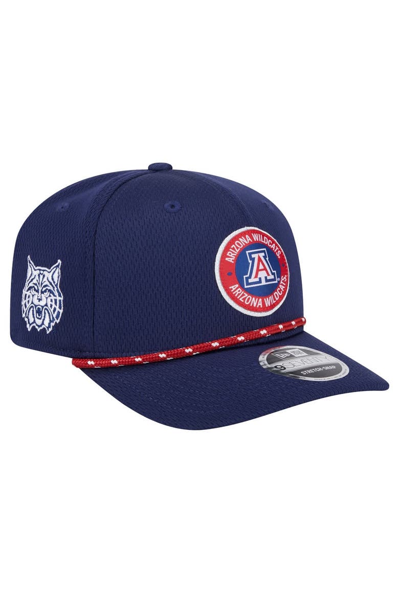 Men's New Era Navy Arizona Wildcats COOLERA 9SEVENTY Rope Stretch-Snap Hat, Main, color, Navy