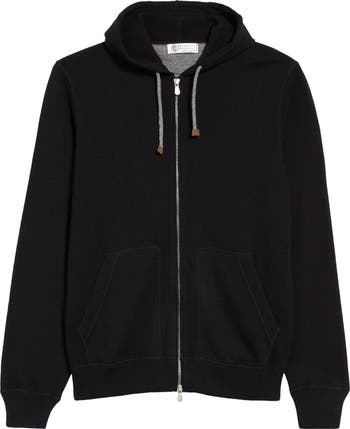 Brunello Cucinelli Cashmere Zip Front Hoodie | Nordstrom