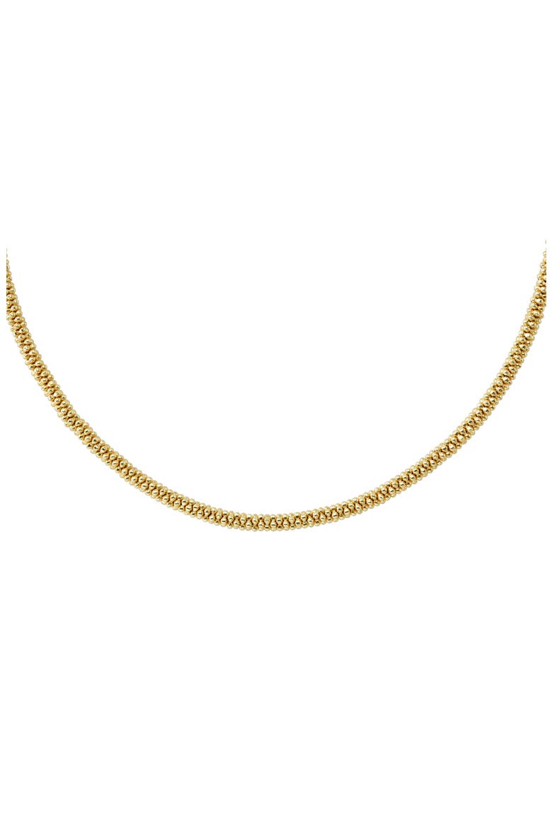 Caviar Gold Rope Necklace, Alternate, color, GOLD