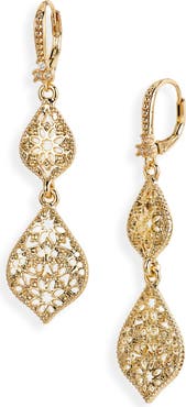 Marchesa Filigree Double Drop Earrings