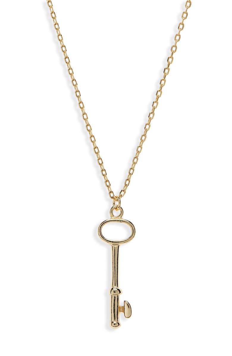 Shashi Key Pendant Necklace, Main, color, 