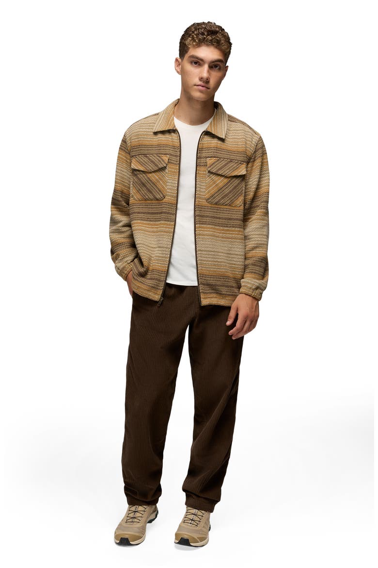 Heritage Flannel Zip-Up Shirt, Alternate, color, DARK ROAST