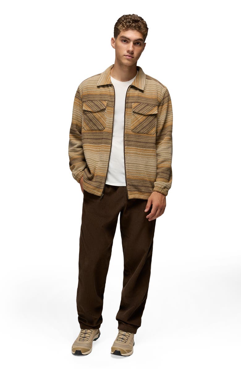 prAna Heritage Flannel Zip-Up Shirt, Alternate, color, Dark Roast