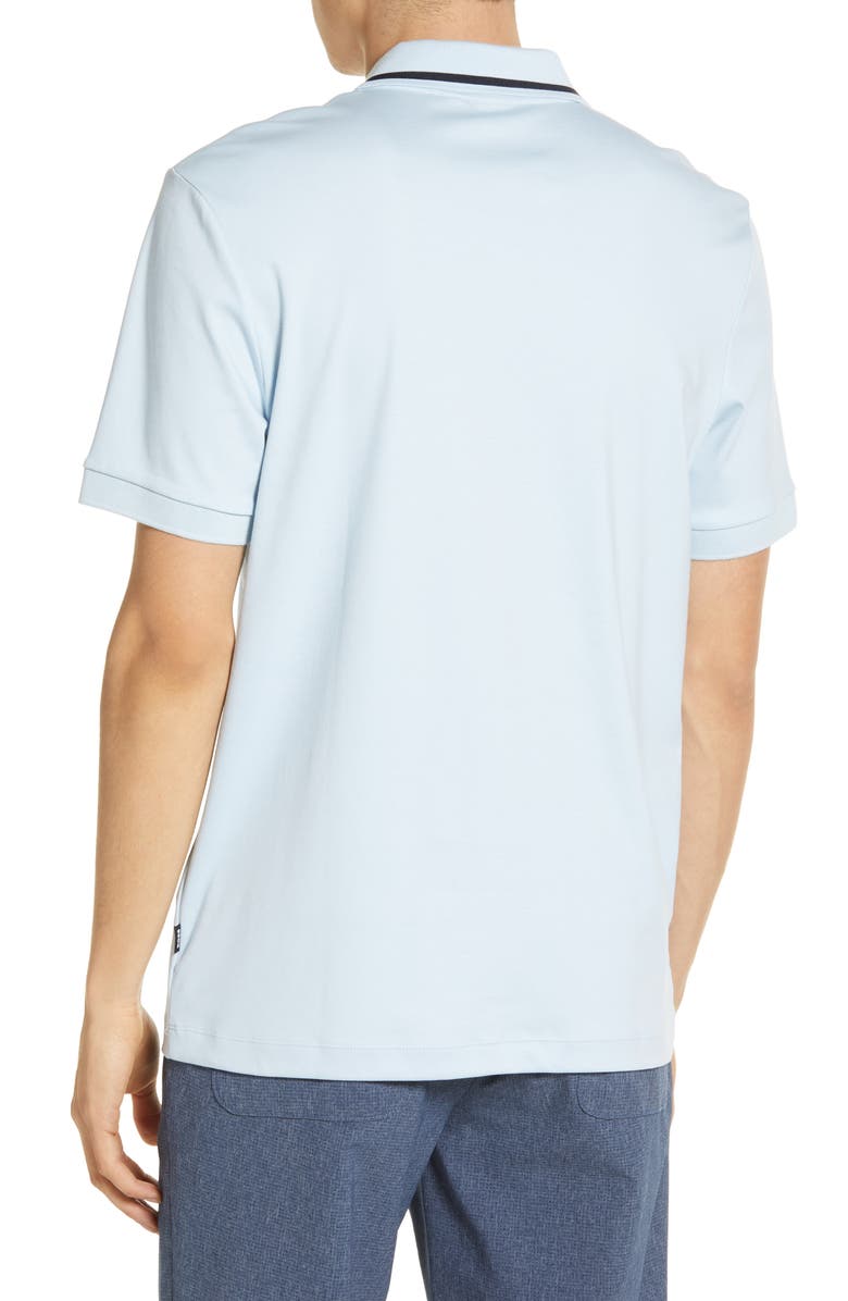 BOSS Parlay Cotton Polo, Alternate, color, Light/ Pastel Blue