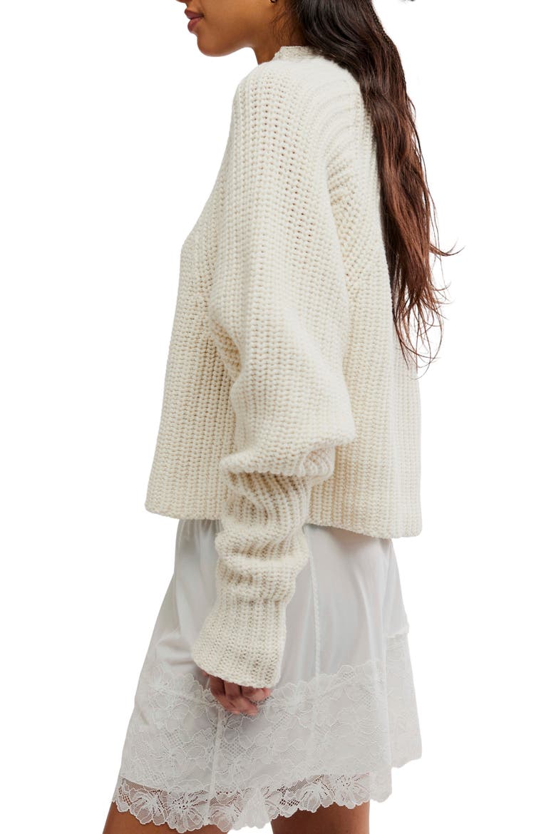 Low Tide Mock Neck Sweater, Alternate, color, MARSHMELLOW