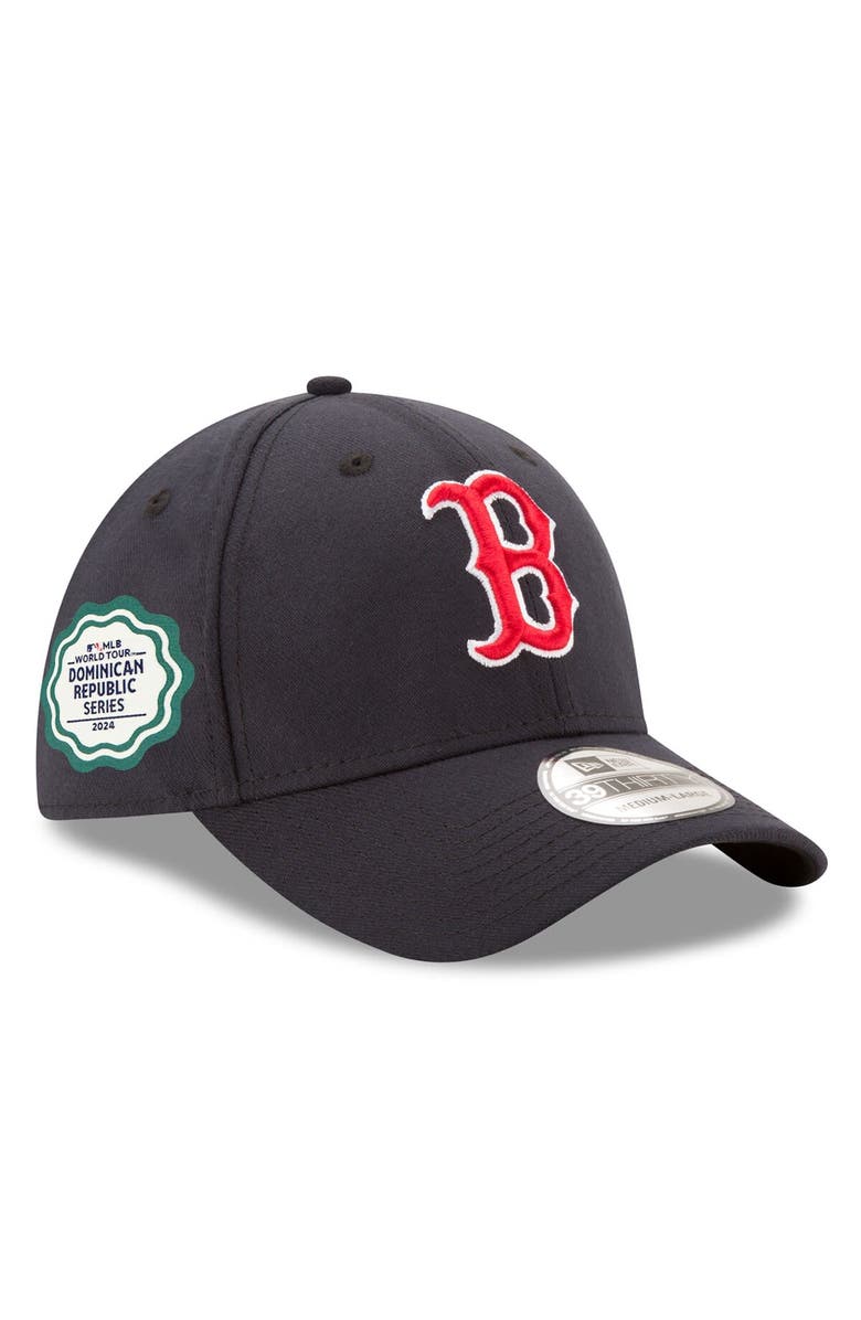 New Era Men's New Era Navy Boston Red Sox 2024 MLB World Tour: Dominican Republic Series 39THIRTY Flex Hat, Main, color, Navy