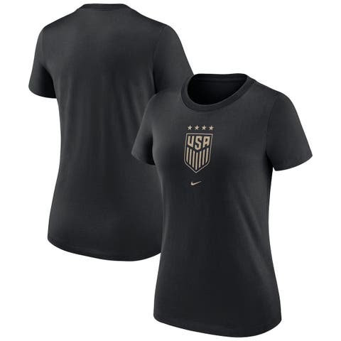 Women's Nike Black USWNT Crest T-Shirt