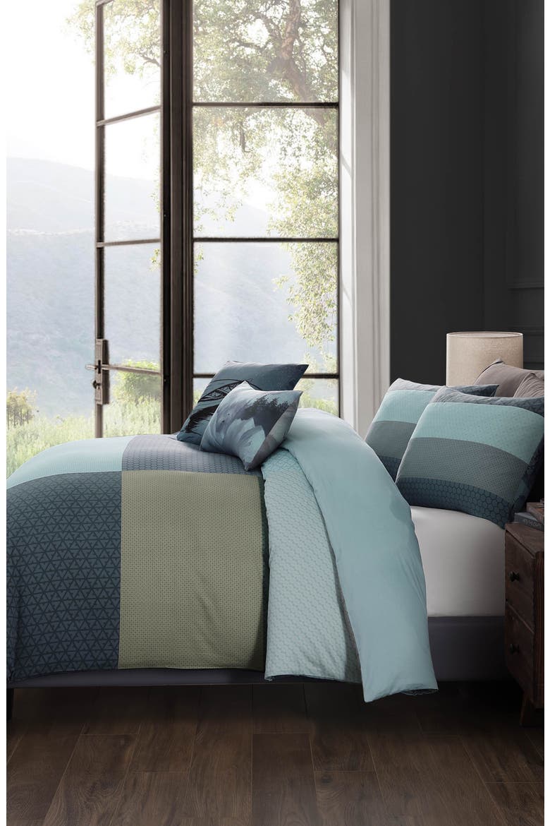 Nature Blues Comforter Set, Alternate, color, BLUE