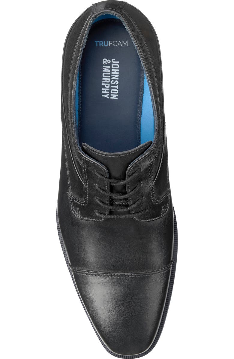 Johnston & Murphy Gibbons Cap Toe Derby, Alternate, color, Black Full Grain