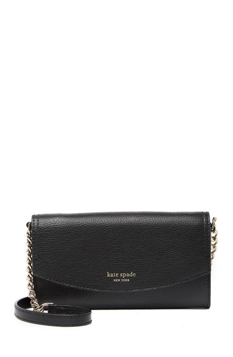 Kate Spade New York eva leather chain wallet, Main, color, 