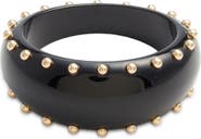 Open Edit Stud Oval Bangle