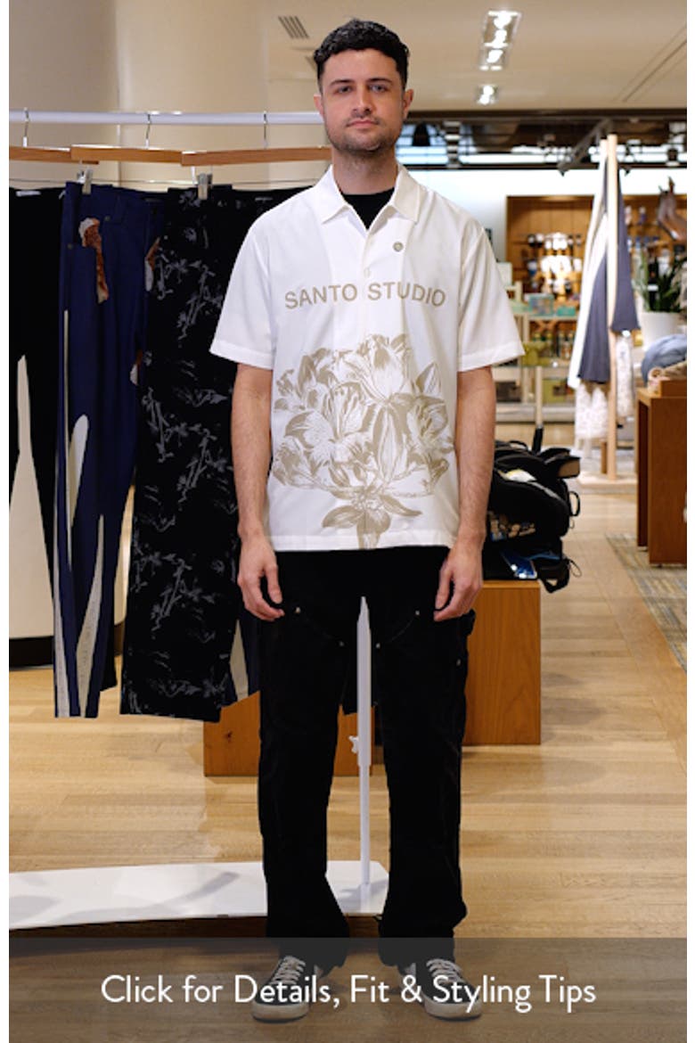 Jett Lawrence Edition - White Flower Button-Up Shirt video