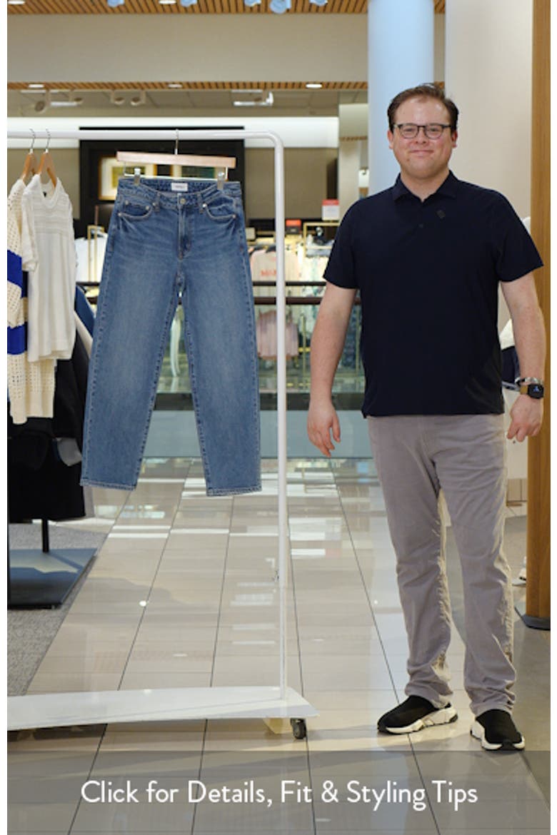 Aleks Mid Rise Crop Straight Leg Jeans video