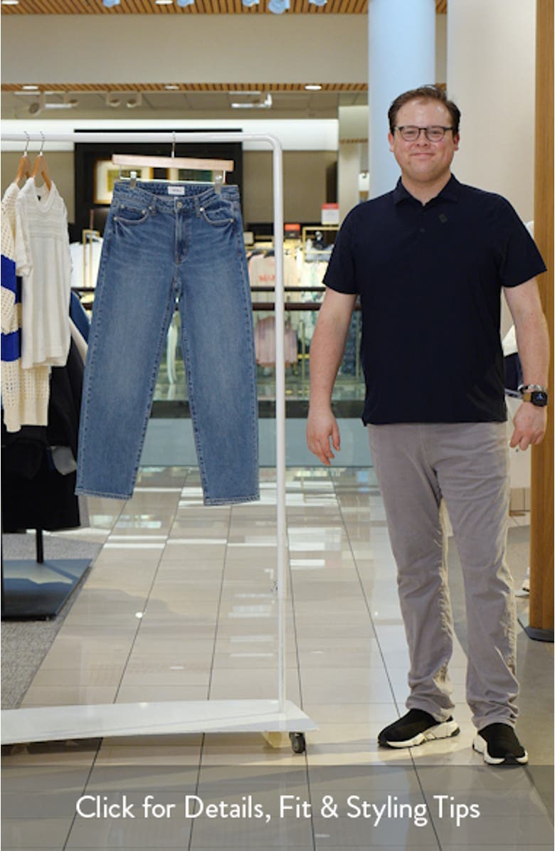 Aleks Mid Rise Crop Straight Leg Jeans, sales video thumbnail