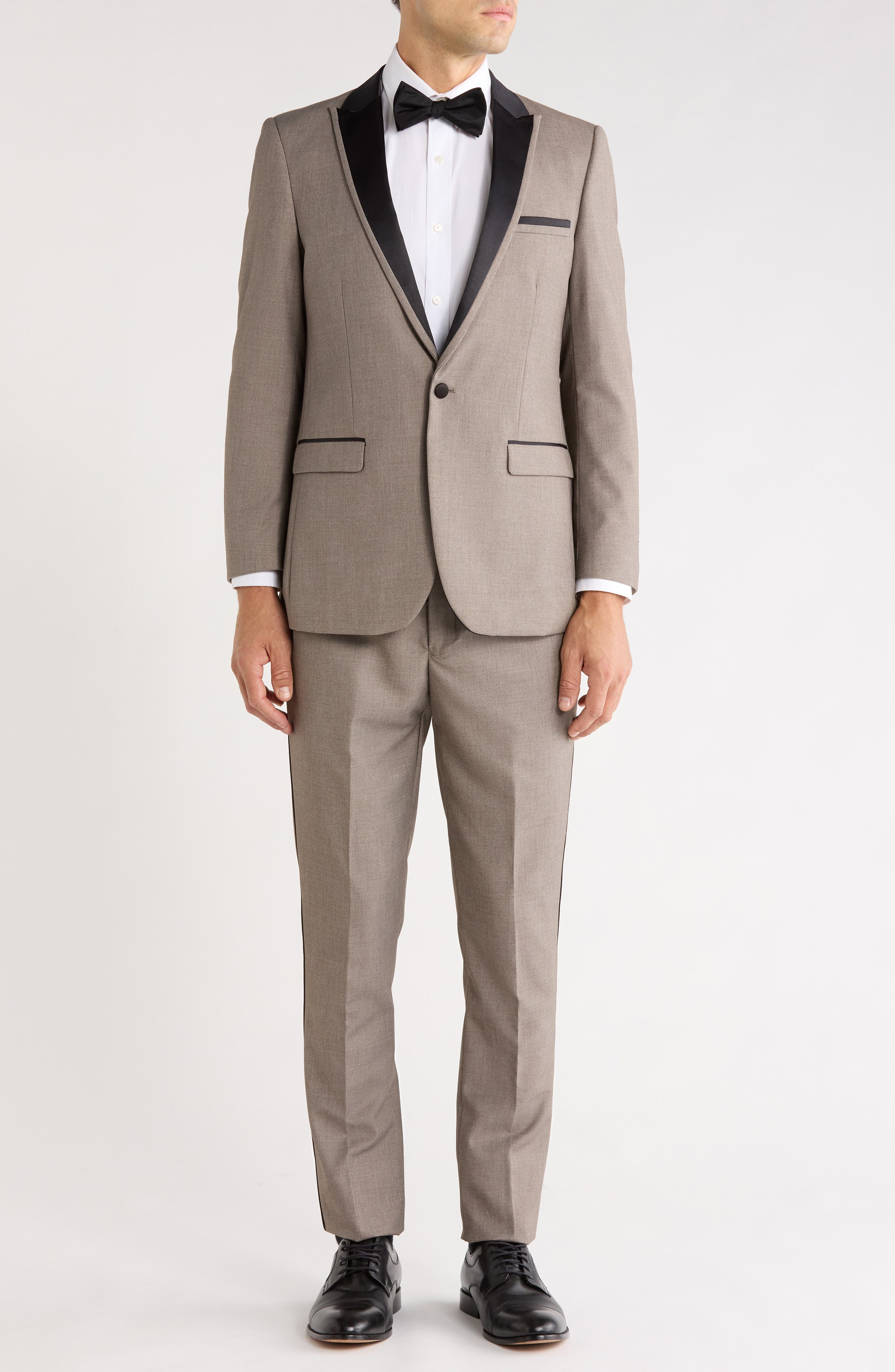 One-Button Satin Peak Lapel Tuxedo