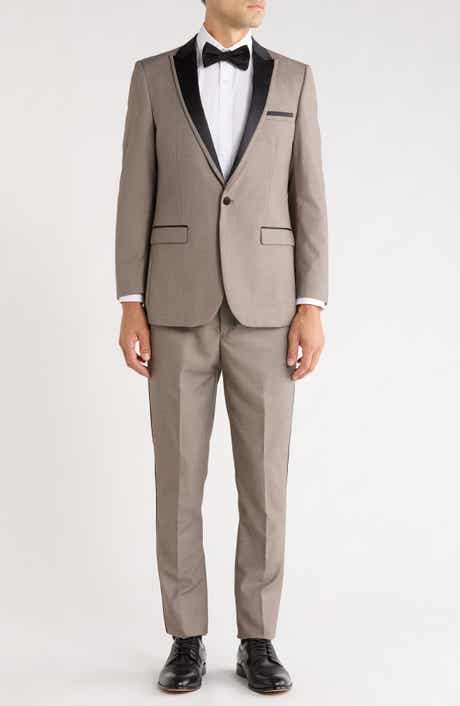 One-Button Satin Peak Lapel Tuxedo