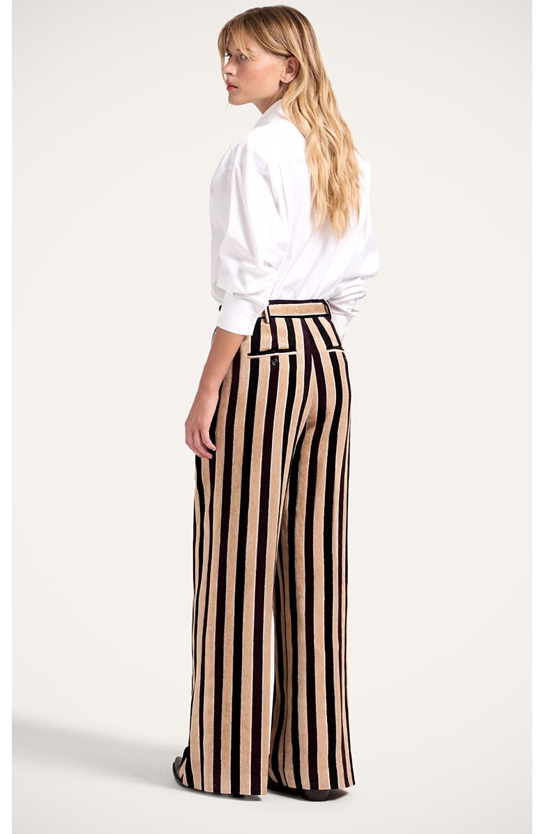 La DoubleJ Loose Pants, Main, color, Stripes Light Beige
