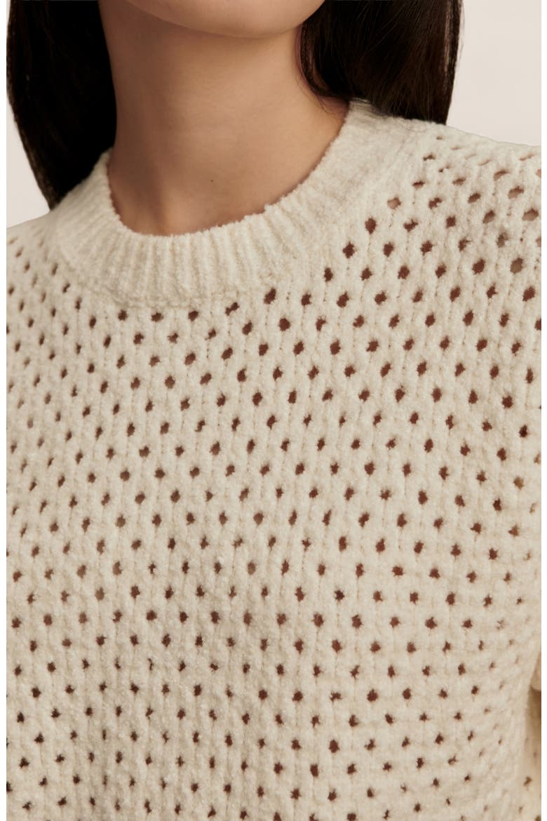 Grady Bouclé Sweater, Alternate, color, COCONUT MILK