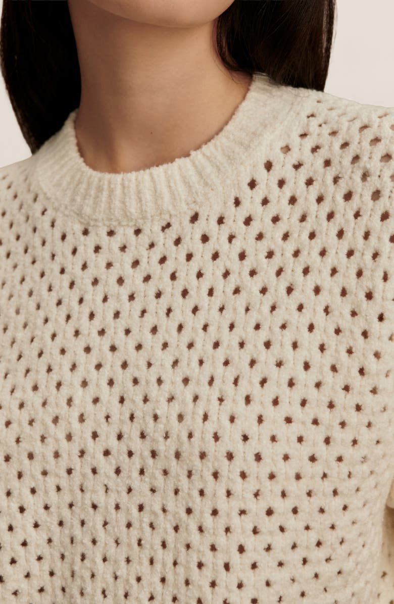 Varley Grady Bouclé Sweater, Alternate, color, Coconut Milk
