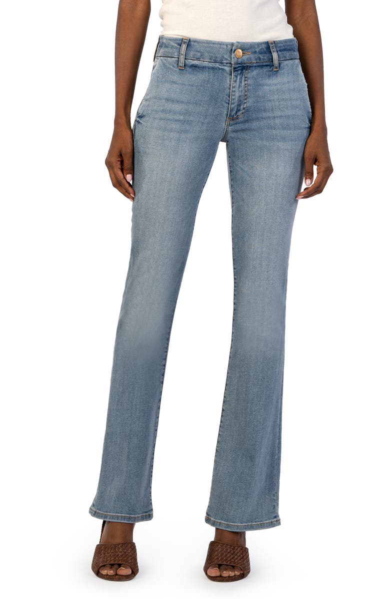 KUT from the Kloth Natalie Mid Rise Trouser Flare Jeans, Main, color,