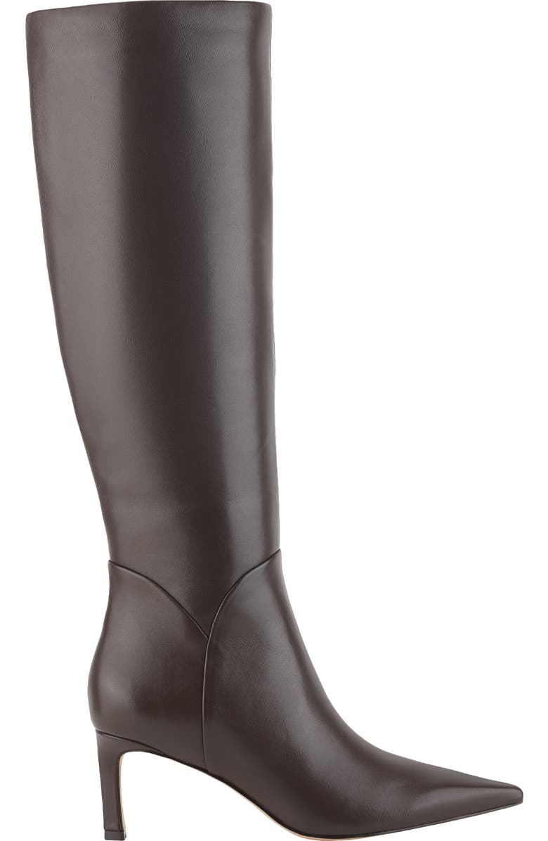 Marc Fisher LTD Sabrina Knee High Boot, Alternate, color, Dark Brown Leather