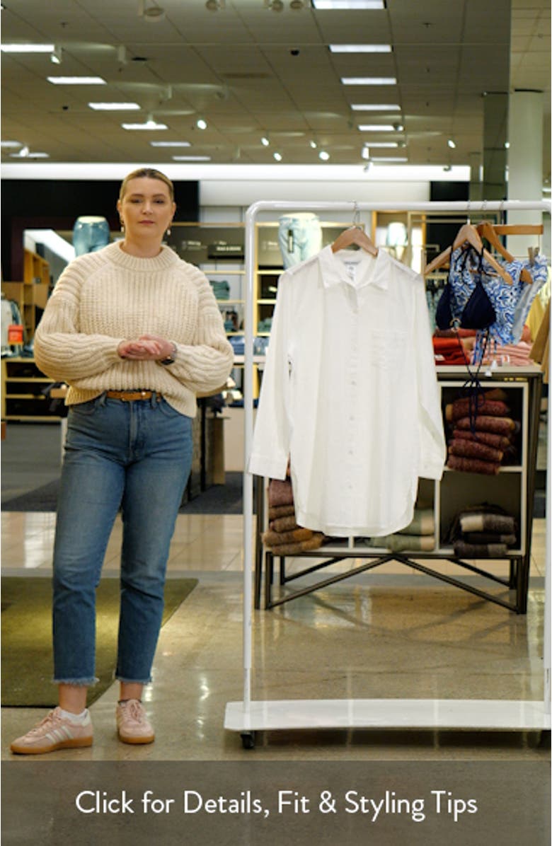 Shoreline Cotton Cover-Up Shirt, sales video thumbnail