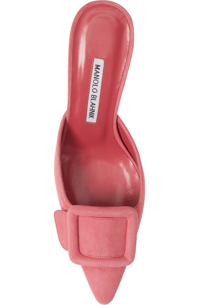 Manolo Blahnik Maysalebi Buckle Pointed Toe Mule, Alternate, color,