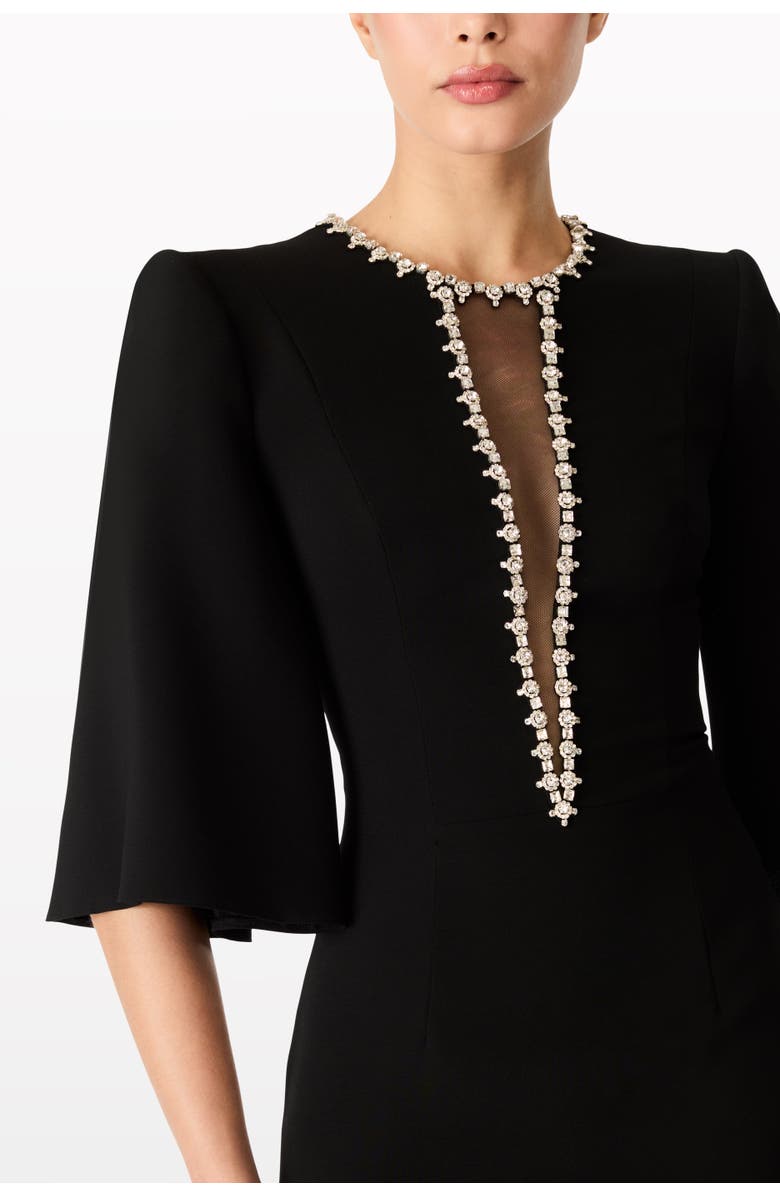 Jenny Packham Grace Midi Dress, Alternate, color, Liquorice