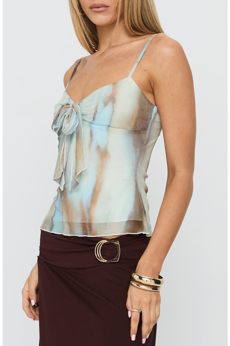 Bloomsbury Mesh Camisole, Alternate, color, BLUE / BROWN