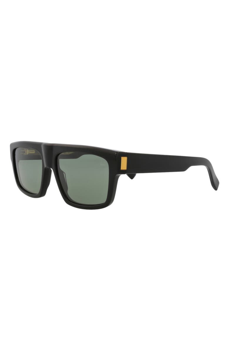 Dunhill 57mm Square Sunglasses, Alternate, color, Black / Green