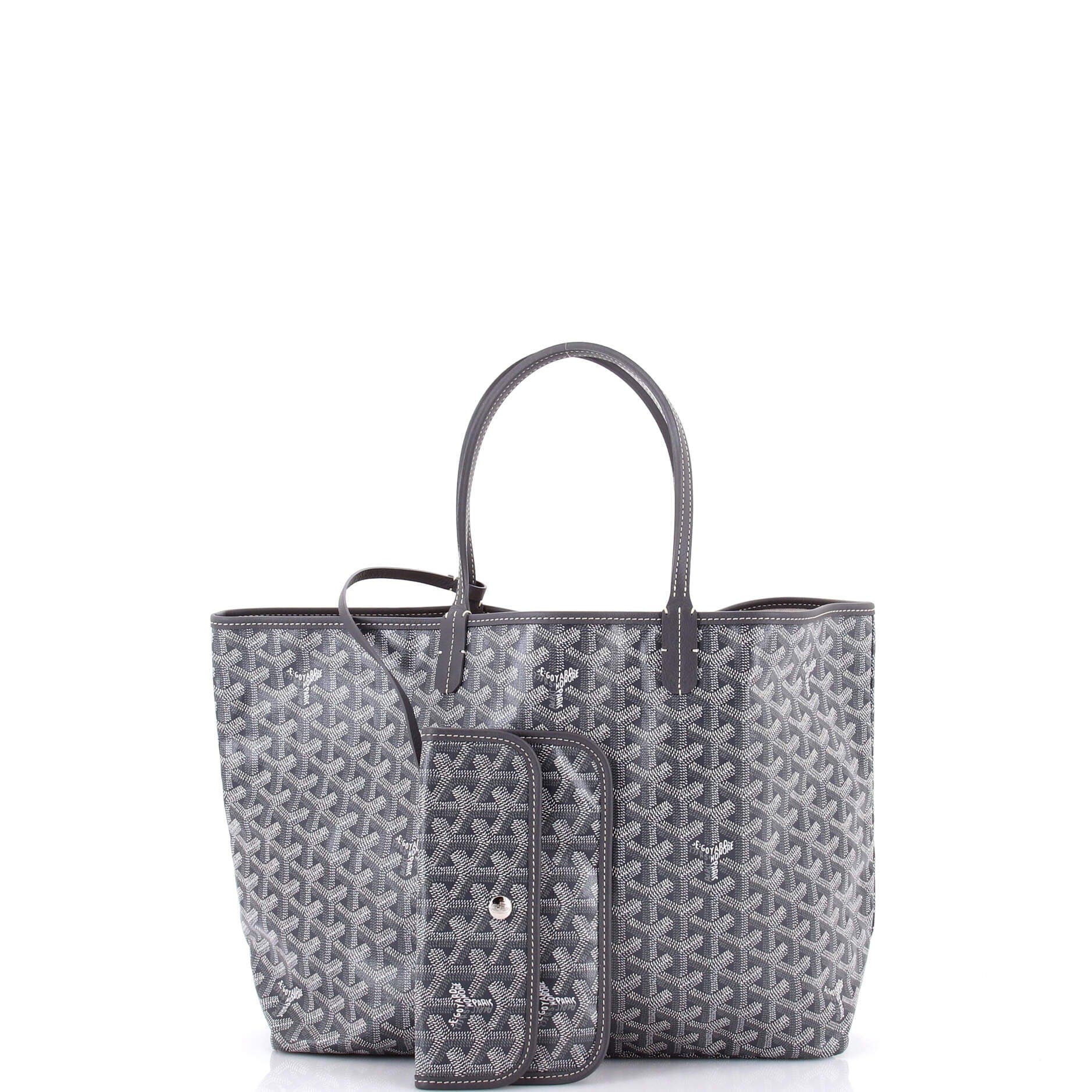 Pre-Owned Goyard Saint Louis Tote Coated Canvas PM, Alternate, color, Gray