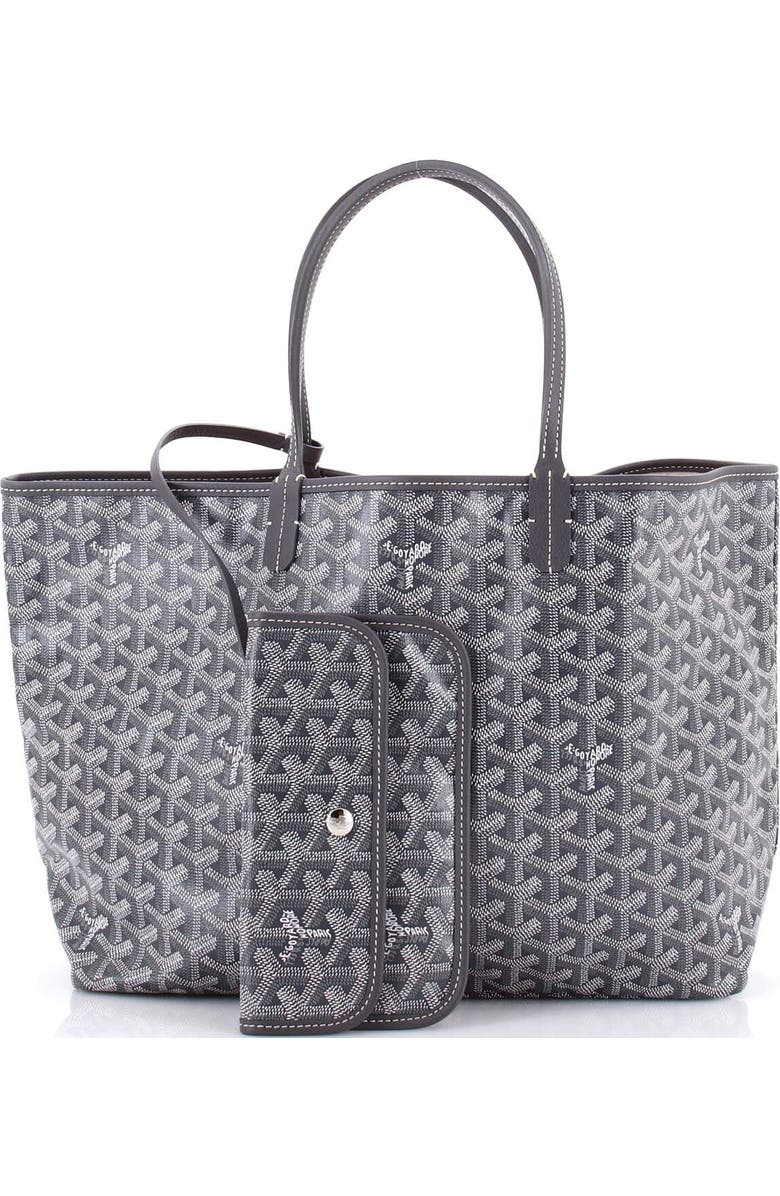 Pre-Owned Goyard Saint Louis Tote Coated Canvas PM, Alternate, color, Gray