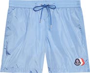 Moncler Logo Patch Swim Trunks