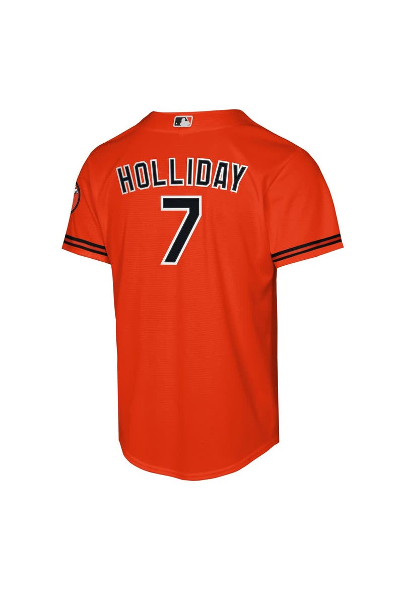 Youth Nike Jackson Holliday Orange Baltimore Orioles Alternate 2 Stadium Player Jersey, Alternate, color, Orange