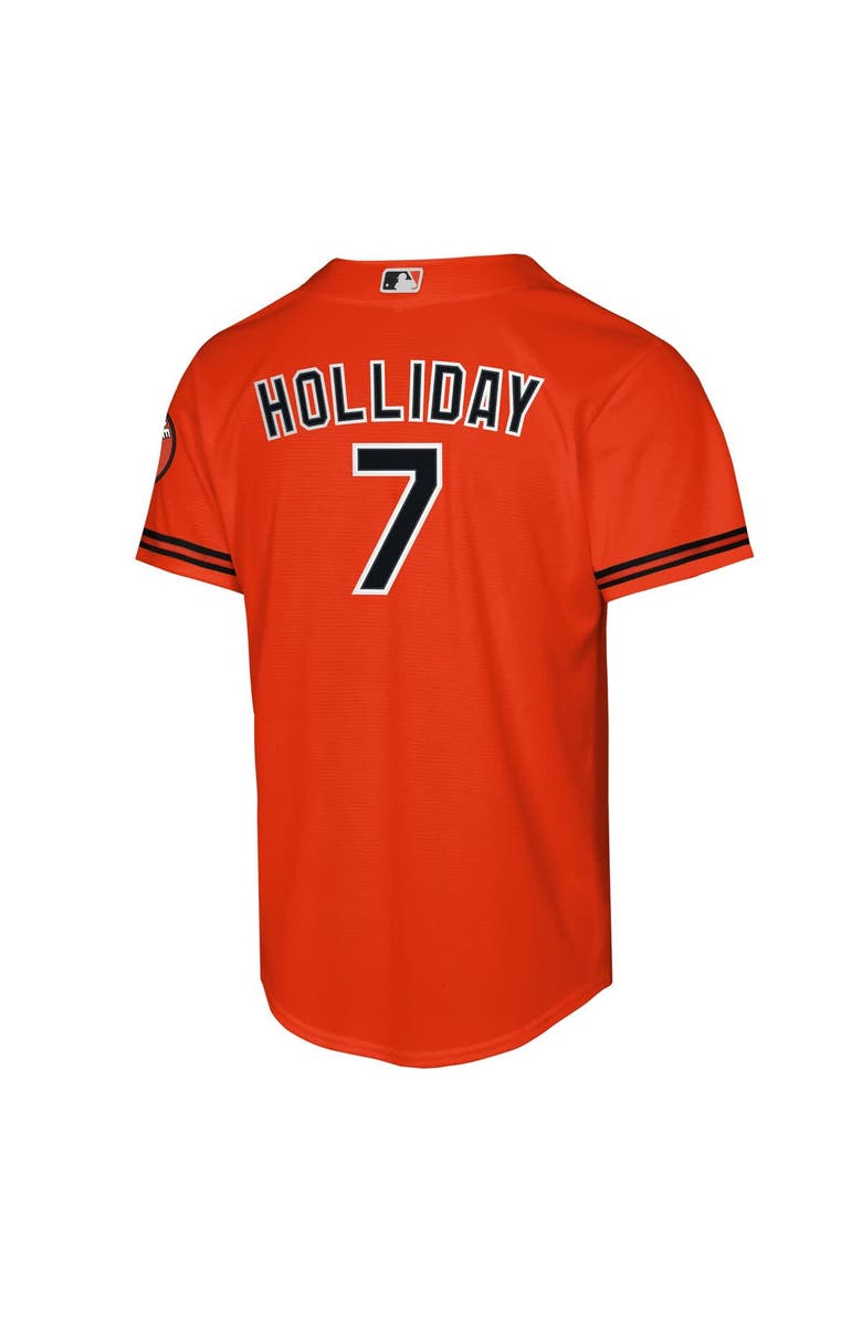 Nike Youth Nike Jackson Holliday Orange Baltimore Orioles Alternate 2 Stadium Player Jersey, Alternate, color, Orange