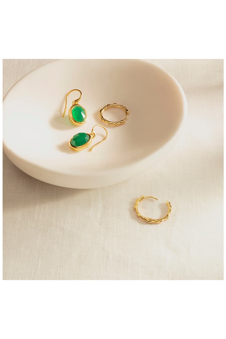 MV Siren™ Stone Wire Earrings, Alternate, color, GOLD/ GREEN ONYX