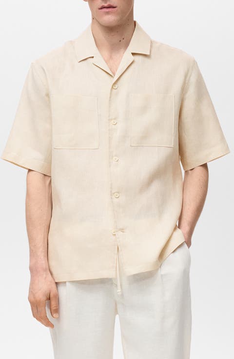 Linen Bowling Camp Shirt