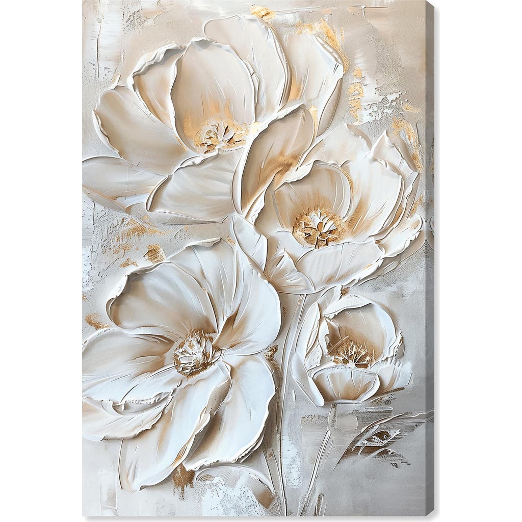 Wynwood Studio Lush Floral Canvas Wall Art In Neutral