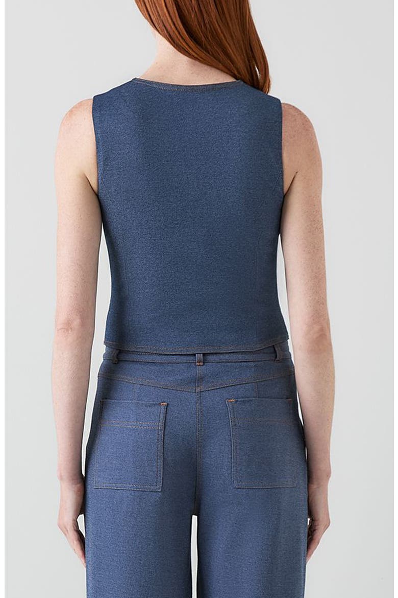 Freya Denim Vest, Alternate, color, INDIGO
