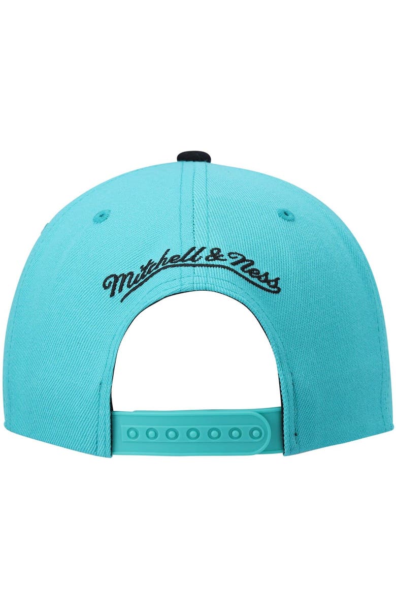 Mitchell & Ness Men's Mitchell & Ness Teal/Black San Antonio Spurs Hardwood Classics Team Two-Tone 2.0 Snapback Hat, Alternate, color, Teal