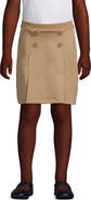 Lands' End School Uniform Girls Ponte Button Front Skort