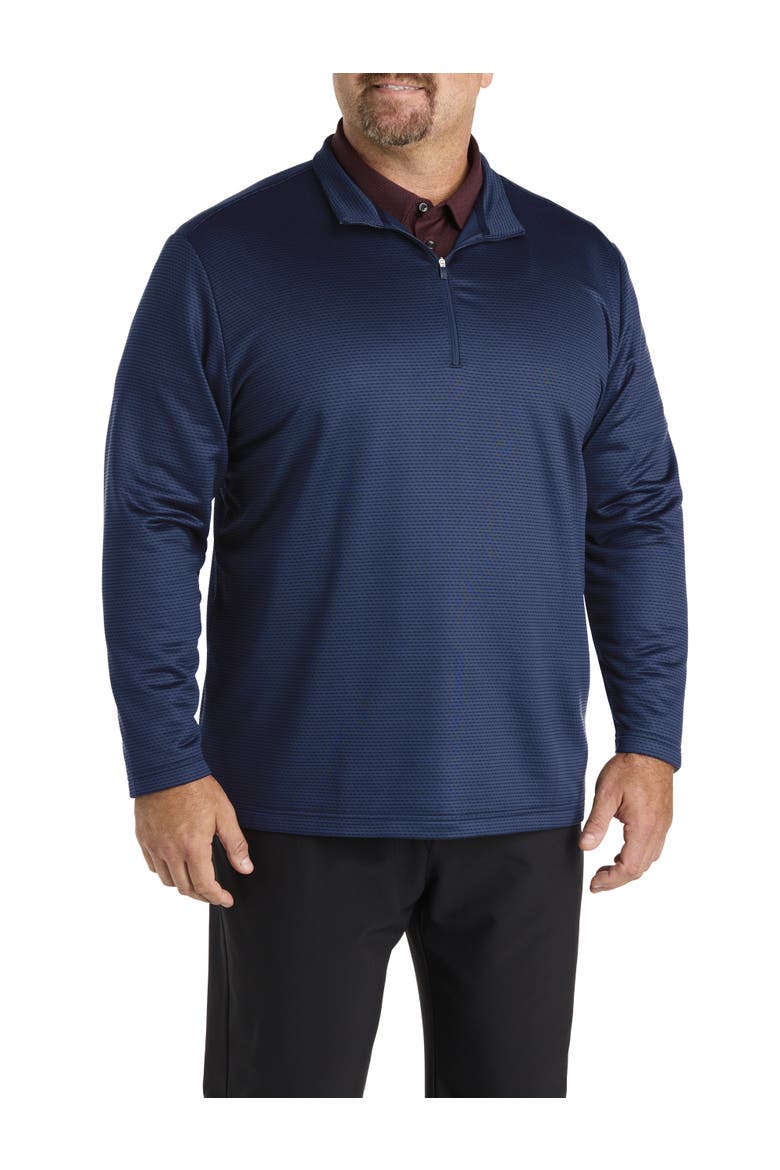 Big & Tall 1/4-Zip Performance Pullover, Main, color, COLLEGIATE NAVY