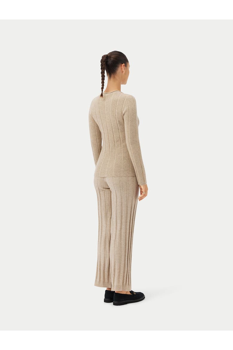 C-Neck Cashmere Sweater, Alternate, color, warm grey